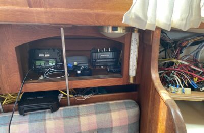 Removing old wiring and electronics from a cruising sailboat
