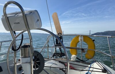 Aries Wind Vane:  Rigging and Test Sail
